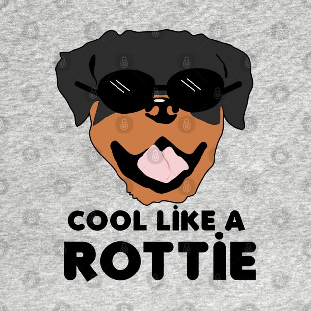 ROTTIE Rottweiler Dog Breed Pattern in Pink by JessDesigns